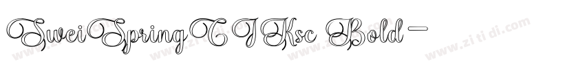SweiSpringCIKsc Bold字体转换 SweiSpringCIKsc Bold字体转换